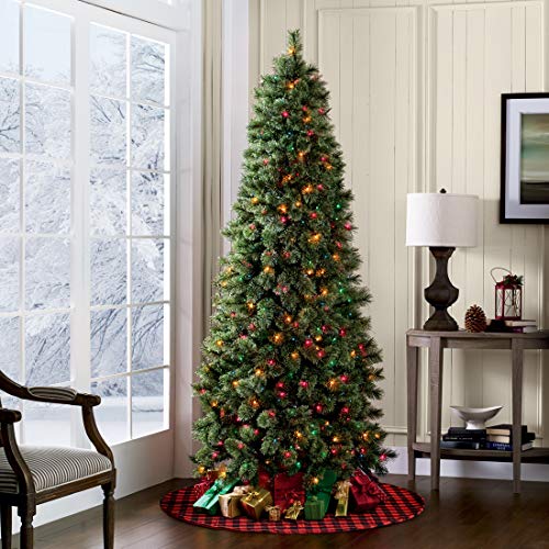 Eiley 48 Inches Christmas Tree Skirt Red And Black Plaid Buffalo Check Double Layers Skirts For Christmas Decorations Indoor Outdoor, Xmas Party Holiday Ornaments (36 Inches) #TOP6