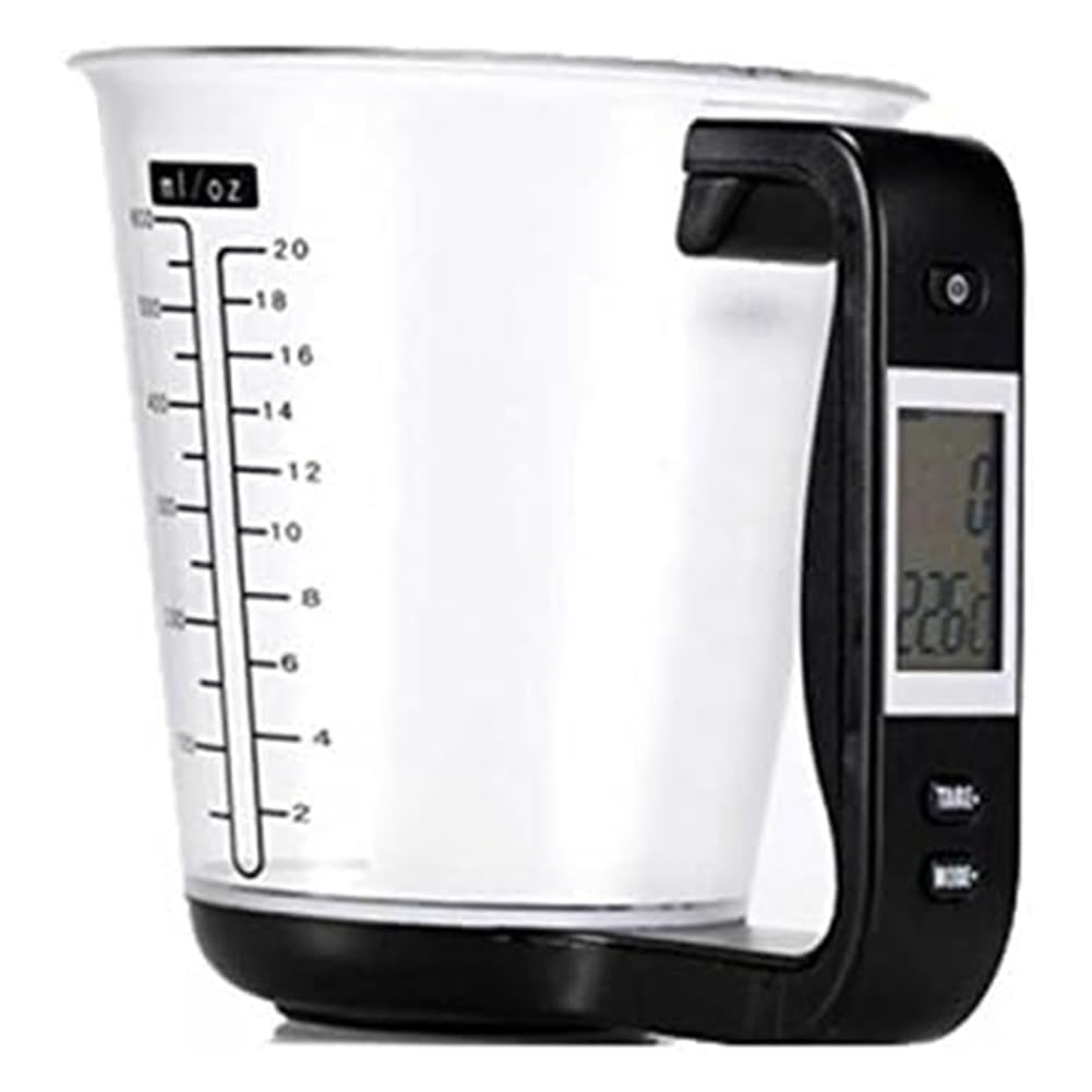 CTRLZS Digital Kitchen Electronic Measuring Cup Scale Household Jug Scales with LCD Display Temp Measurement