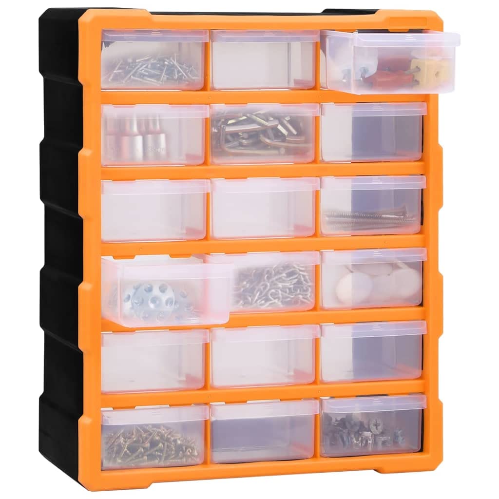 Genérico Organizador multicajones con 18 cajones intermedios 38x16x47 cm,Bricolaje,Accesorios de Bricolaje,Organización y Almacenamiento de Herramientas,Cajas de herramientas-149597