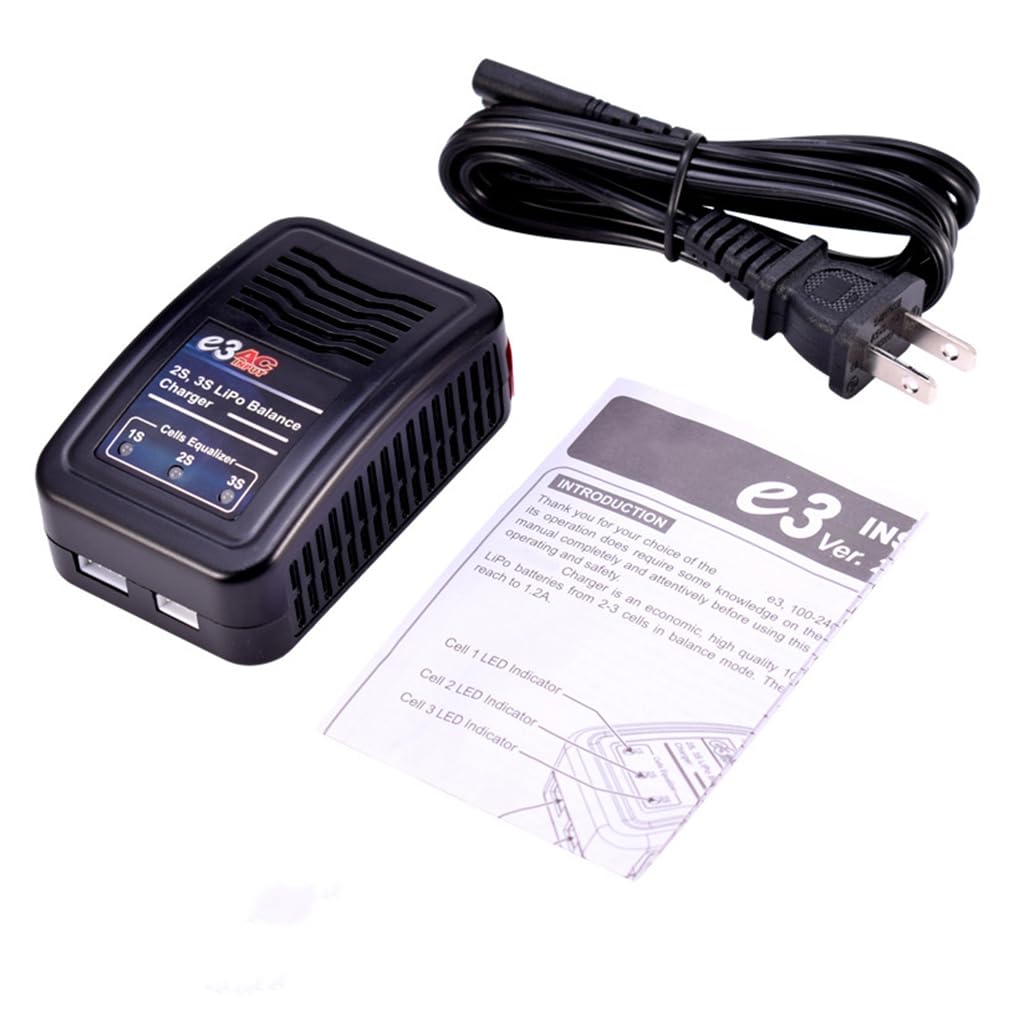 Namvo – Chargeur LiPo/NiMH équilibre – 25 W – Pour RC Voiture, Bateau, Drone – 1-8S – Sécurité Ignifuge