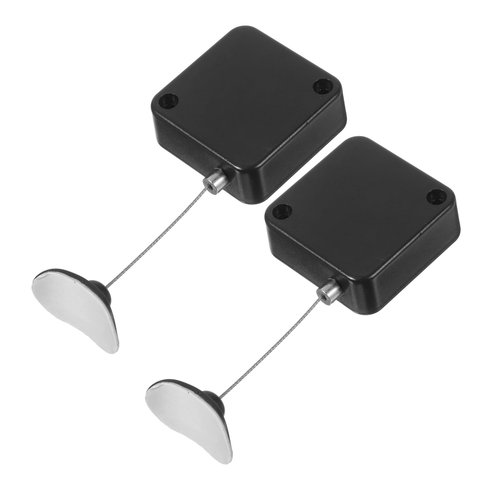 Housoutil 2sets Tv Remote Control Holder Telescopic Security Cable Remote Leash Wire Lock Cable 2pcs*2