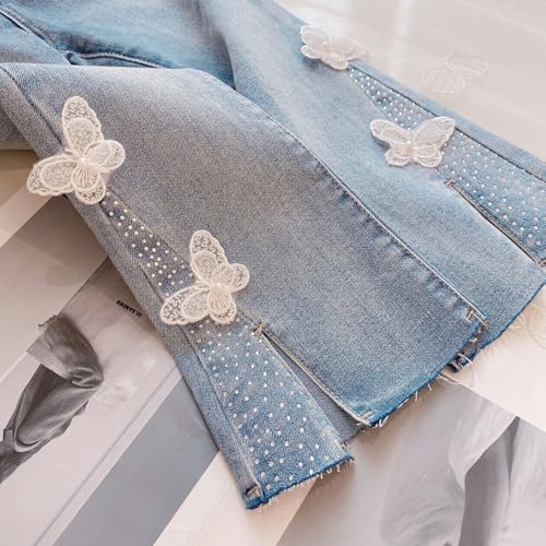 Mud Kingdom Girls Jeans Slim Fit Stretch Denim Flare Leg Pants4