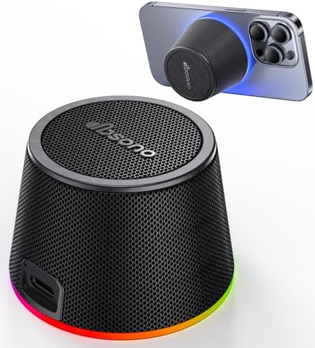 Stocking Stuffers for Teens Men Women: White Elephant Gifts for Adults, Portable Bluetooth Speaker with Color Light Phone Stand, Christmas Birthday for Boy Girls Trendy Stuff Gadget
