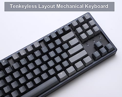 Image of Keychron K8 Wireless Bluetooth /USB Wired Mechanical Keyboard, Hot-swappable Tenkeyless 87 Keys RGB LED Backlit Gateron Brown Switch N-Key Rollover, Aluminum Frame for Mac and Windows