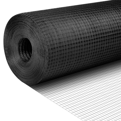 Tatuo Hardware Cloth 1/2 Inch 48in x 150ft Hot Dip Galvanized After Welded Cage Mesh Rolls 21 Gauge Metal Chicken Wire Roll Wire Fencing Poultry Netting for Raised Garden Rodent Animals