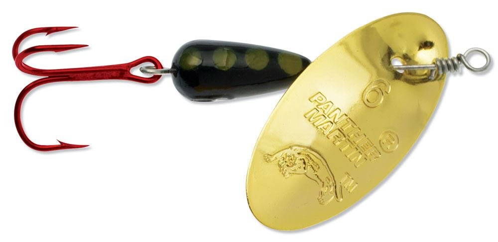 Panther Martin Classic Red Hooks Teardrop Spinners Fishing Lure Catches Trout, Northenpike, Largemouth Bass, Crappie, Salmon,Kokanee and More.