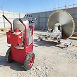 Automatic Hydraulic Wall Saw for Concrete Cutting, Heavy-Duty Track Saw Machine with Full Accessories, Industrial Concrete Wall Cutter up to 600mm Depth