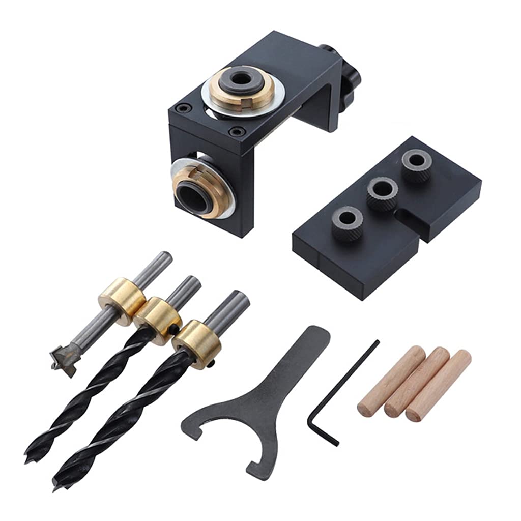 Locator Woodworking Drilling Guide Jig Dowelling Template Guide Aluminum Alloy for Carpentry Tools