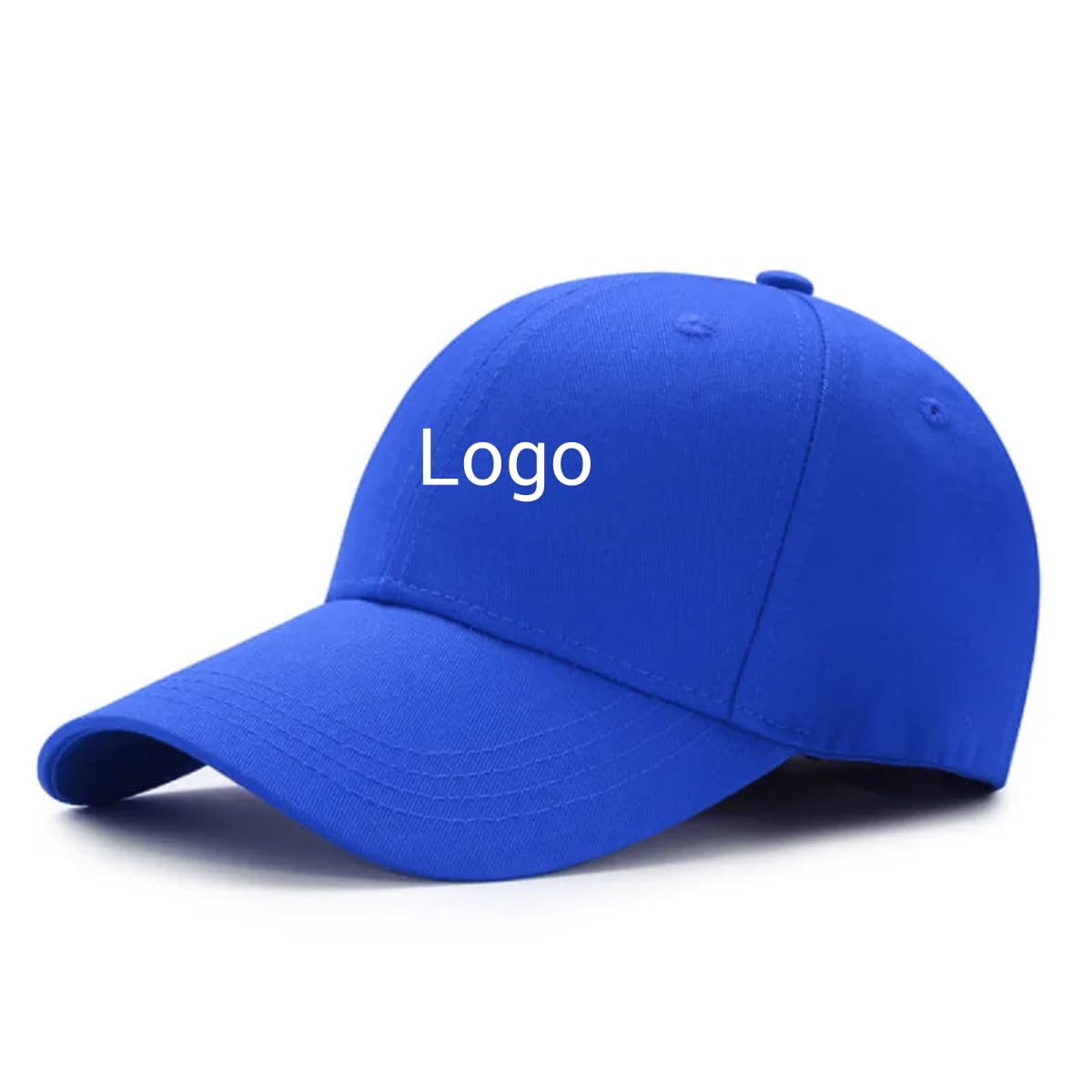 Custom Kids Baseball Cap Washed Low Profile Cotton Hat Sun Hat with Text Picture Adjustable Caps for Boys Girls (Print, Blue)