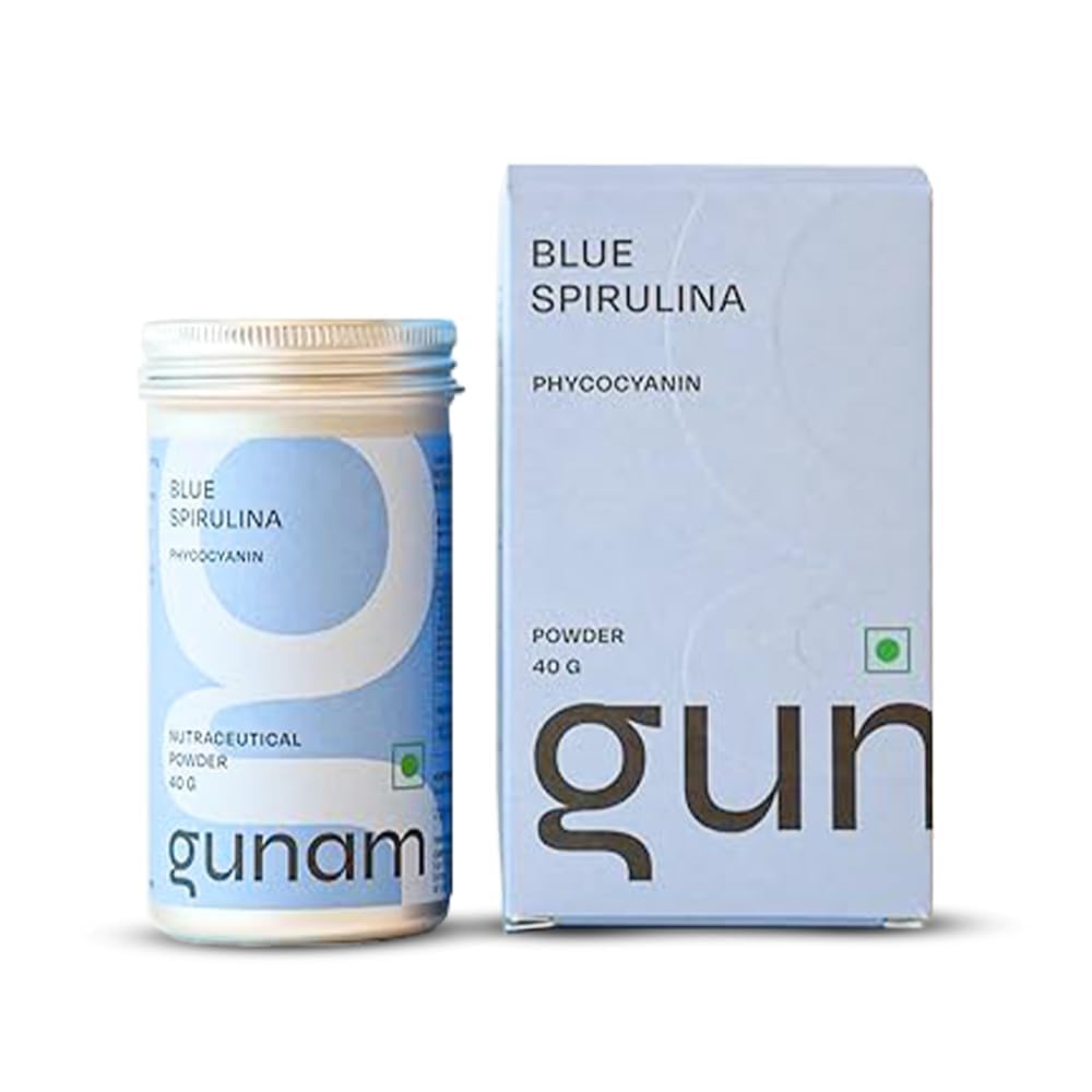 Gunam Blue Spirulina Powder(Up to 60 servings)|USDA Organic Phycocyanin|Daily Superfood | Vitamins C, B, E, K|Protein, Amino Acids, Iron | Anti-Inflammatory and Antioxidant Properties |Boosts Immunity,Gut,Skin Health (B0D35SY9H4) Amazon Price History, Amazon Price Tracker