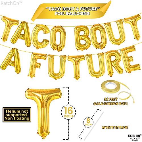 Image of KatchOn, Taco Bout A Future Balloons Set - Pack of 17 | Taco Sun & Cactus Foil Balloon For Graduation Decorations 2026 | Taco Bout A Future Graduation Banner For Festa Graduation Party Decorations
