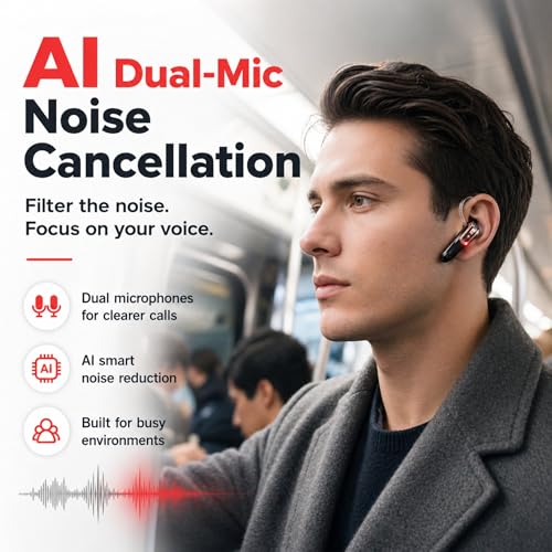 Auricular Bluetooth In Ear con Micrófono y Cancelación de Ruido miniatura 5