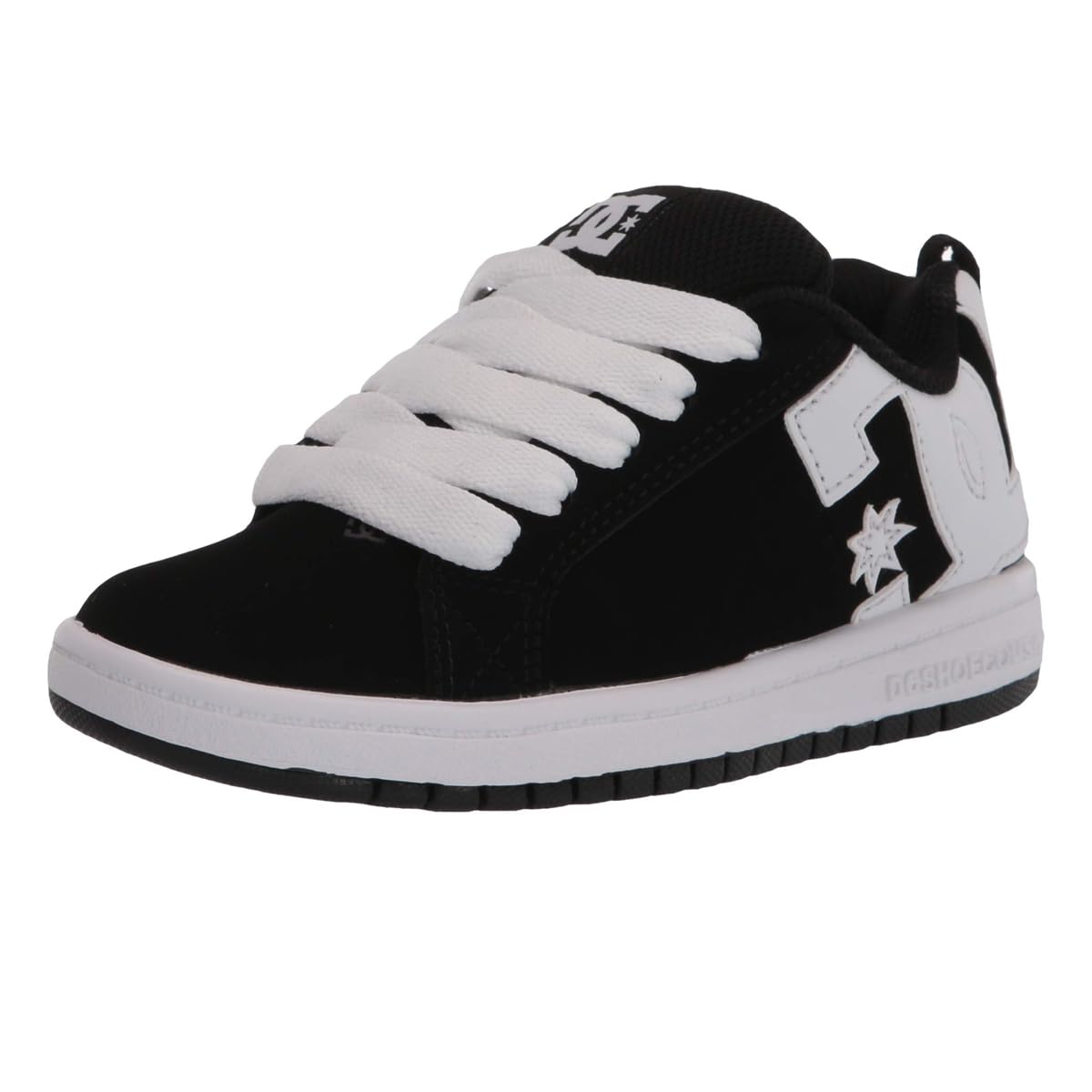 boys Court Graffik Skate Shoe, Black/White, 6.5 Big Kid US