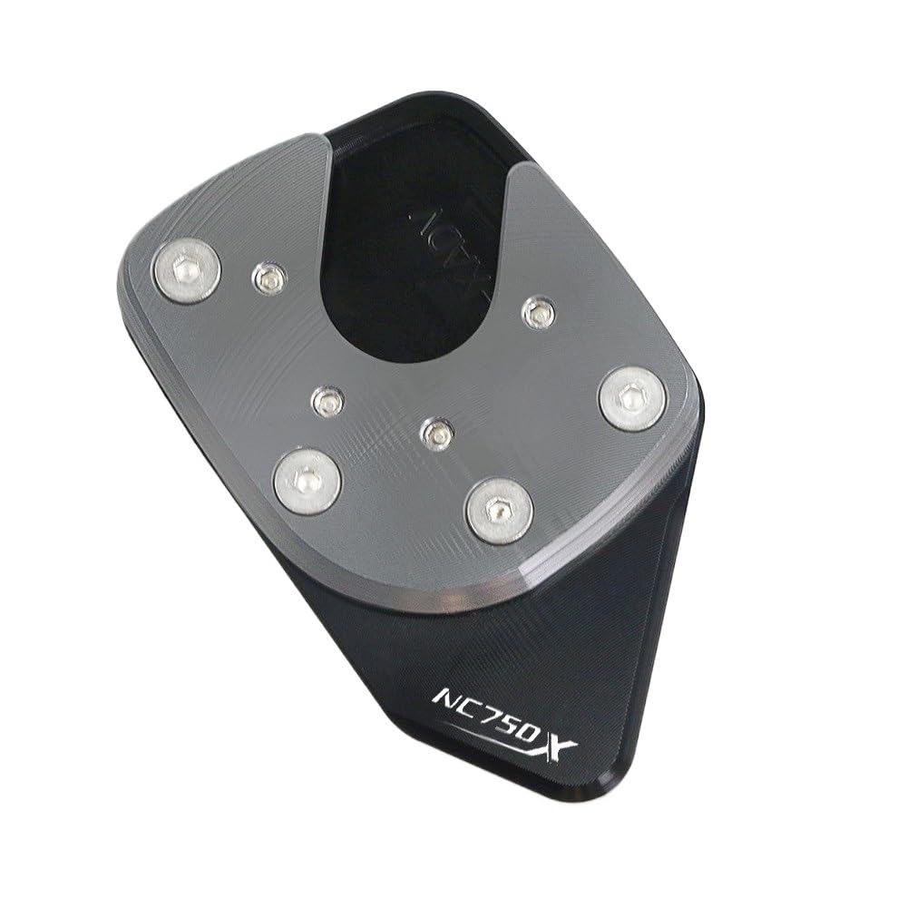 Piedino Laterale Allargato Per Honda NC750X 2014-2025 | Piastra CNC In Alluminio, Nero