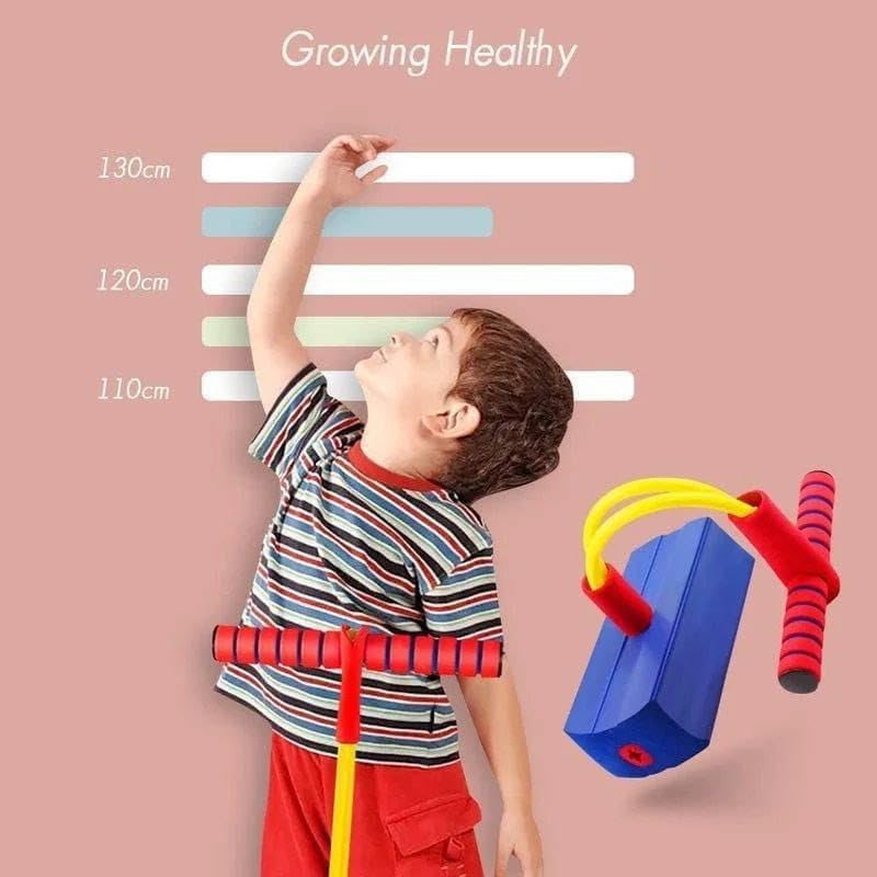 keskriva Foam Stick Jumper Kids Bouncy Toy Toddlers Fun Hopper Children Squeaks with Each Hop Great Gift Girls and Boys First(Pack of 1(Multicolored 2