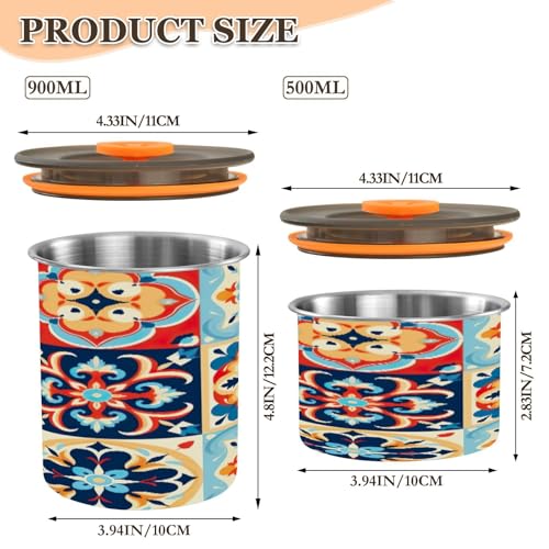Envase hermético de acero para café 900ml Blueangle miniatura 2