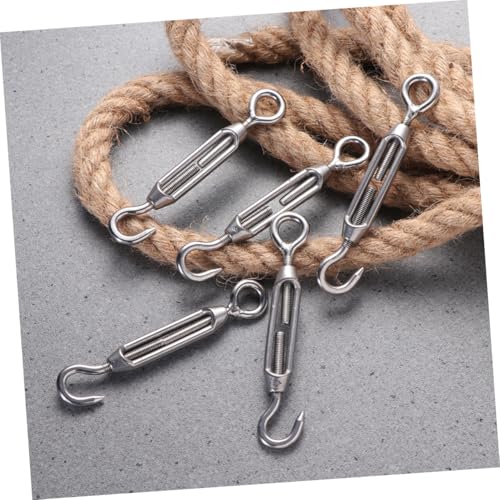 5 piezas de tensor de cable de acero inoxidable ajustable para cerca, sombra y carpa miniatura 4