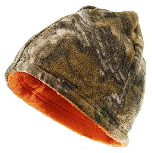 Zeek Outfitter Realtree Xtra Beanie | Realtree Skull Cap Safety Orange Accessories | Realtree Extra Hunting Clothes | Warm Skull Caps for Men (Realtree Xtra/Blaze)