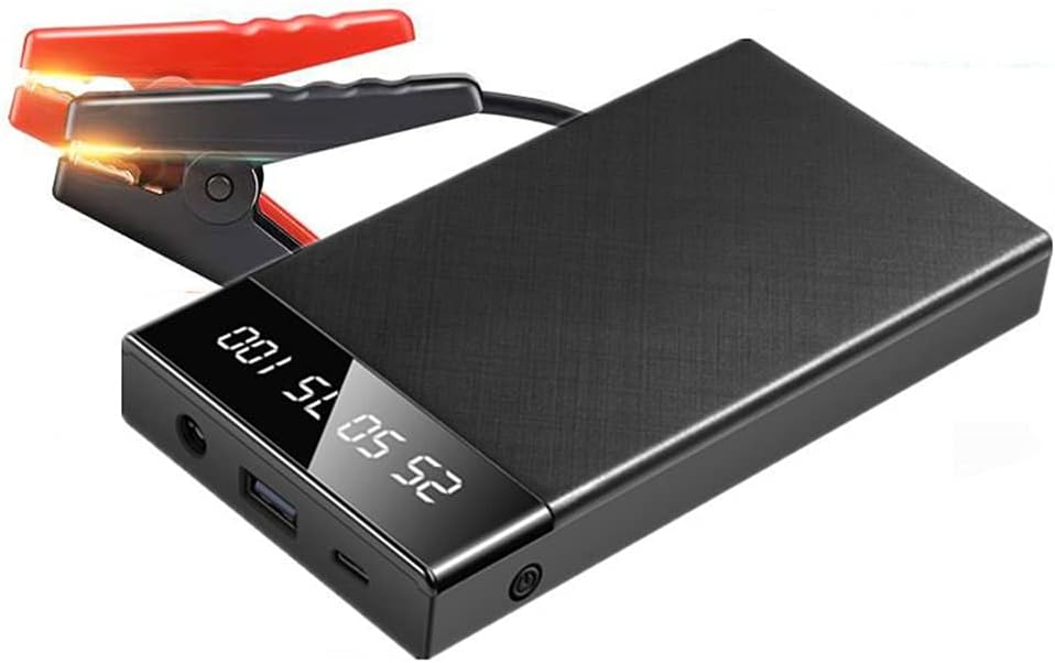 Riloer10000mAh Car Emergence Starter Power, Car Battery Charger Jump Starter for 12V Vehicles,Phones,Notebooks,Tablets And Other Electronic Devices