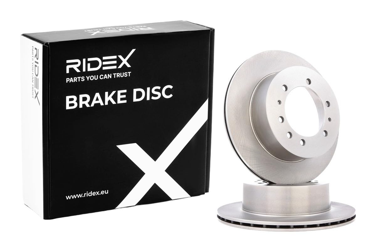 RIDEX 82B0430 2x Disco freno Posteriore senza viti/bulloni Compatibilità con NISSAN Patrol GR IV SUV Y60, GR
