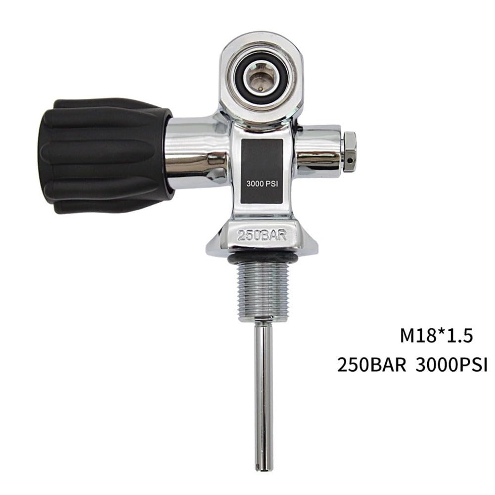 Scuba Tauchflaschenventil 250 BAR Messing Dual-Use DIN/Yoke mit
