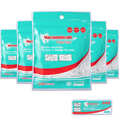 SLweizhi Complete Clean Floss Picks 100 Count (Pack of 5) Free Portable Package (10 Count)