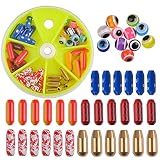 45PCS Fishing Sinker Weights Brass Fishing Spinner Lure Bodies Spinnerbait DIY Making with Fishing B