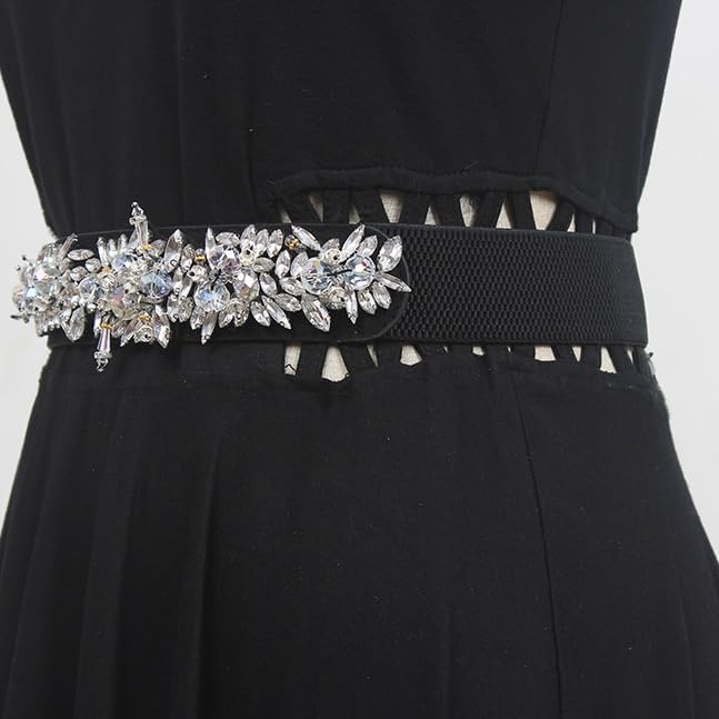 Bright Diamond Belt New hand-beaded and diamond-studded dress belt2