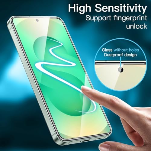 Image of Uyiton SHILD (Pack of 2) Tempered Glass Screen Protector for Samsung Galaxy S25 Plus (6.7)|9H Hardness|Fingerprint Unlock|Anti-Scratch|HD Clarity|Easy Installation|Military-Grade Protection