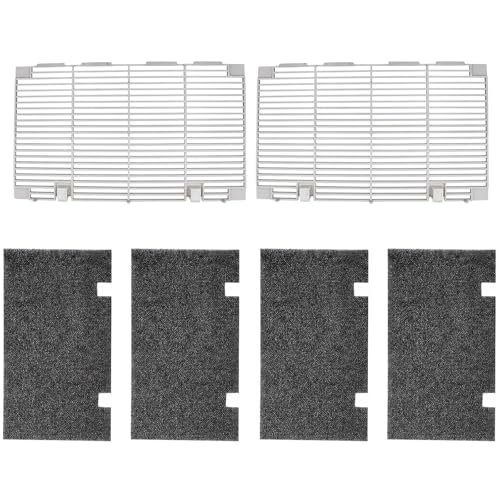 RV Air Conditioner Filter RV AC Cover Replacement for Dometic 3104928.019 RV A/C Cover with Filters for Motorhome Van Trailer 2 Packs with 4 Filters