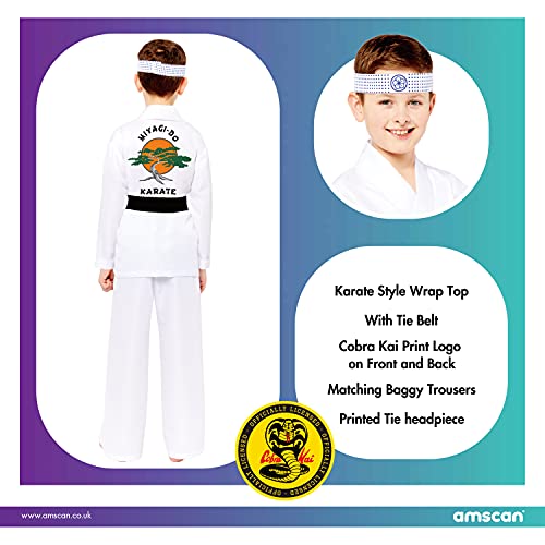 Amscan 9912060 - Kids Miyagi Do Karate Costume 4-6 Yrs, White, 4-6 Years - Image 4