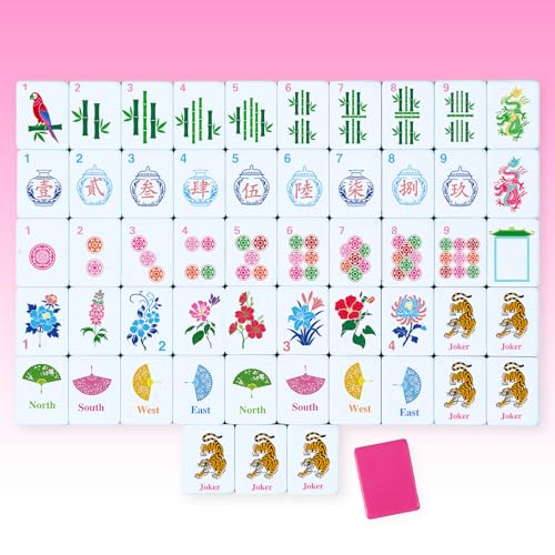 Set de Mahjong Americano 160 piezas con fichas de melamina