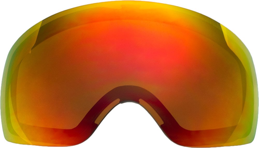 ZERO TECH BASE Compatible Replacement Lens for Oakley Flight Deck M Snow Goggles Red Mirror