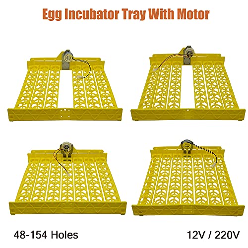 SEIWEI Egg Trays, Egg Incubation Tray, 156Pcs 12V Eggs Automatic Egg Turner Turning Tray Chicken Incubators Incubator Laboratory for Automatic Egg Incubator Tray Incubation Accessory