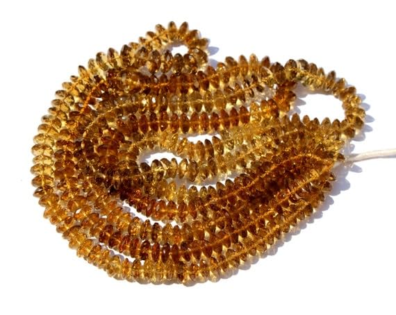Perles quartz bière de 5-8 mm pour fabriquer vos bijoux bohèmes chic