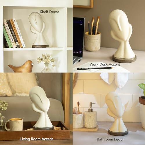 Image of Ellementry Spellbound Face Ecomix Sculpture 27 cm Tall, Home Decor Showpiece Figurine for Living Room & Office, Modern Asthetic Tabletop Decorative Accent, Unique Gift Item for Shelf Decoration