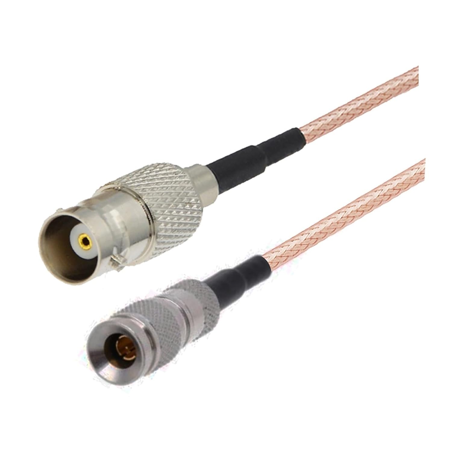 CC4 DIN 1.0 / 2.3ミニBNCの直角BNCの男性/女性75オームRG179 Pigtail HD SDIケーブルフィッ