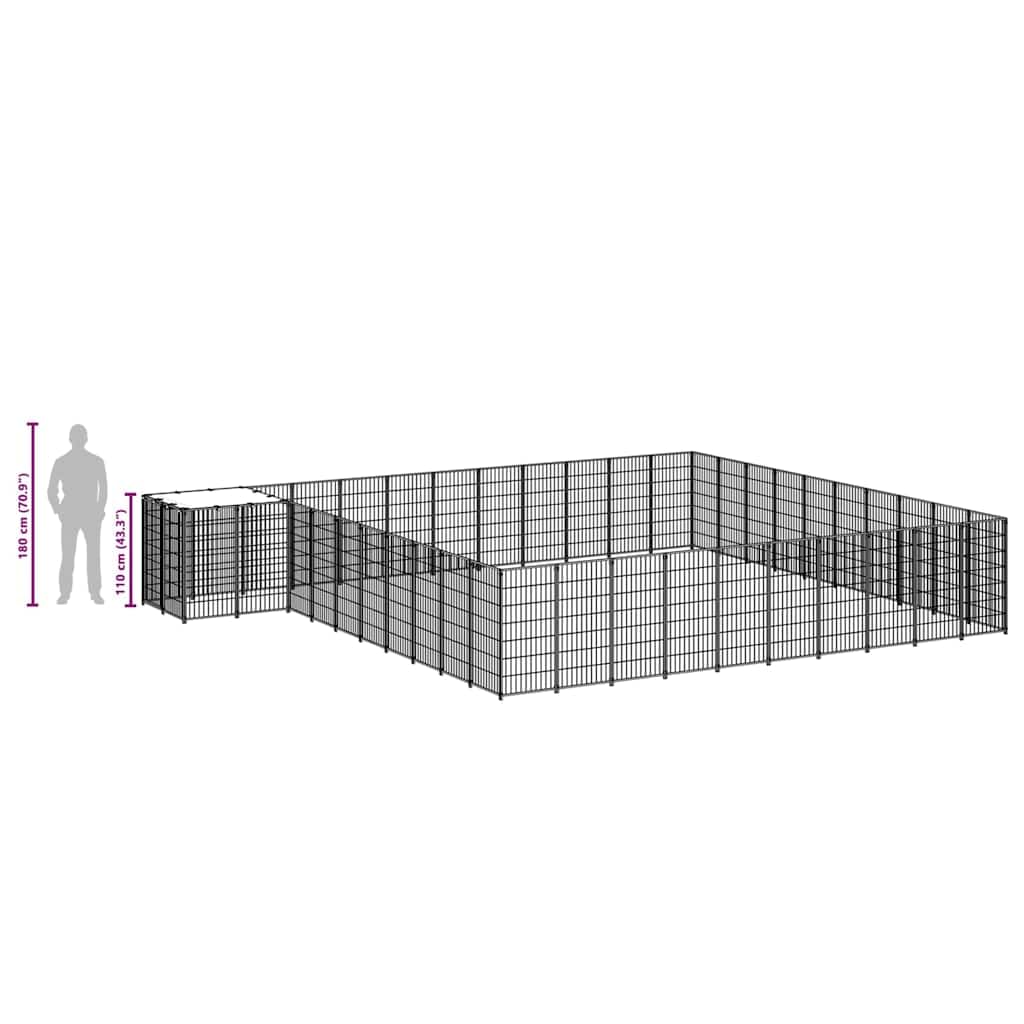 Cuccia nera 31, 46 m², acciaio