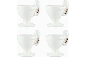 Easter Ceramic Egg Holder Set of 4 Decorative Porcelain Bunny Egg Cups