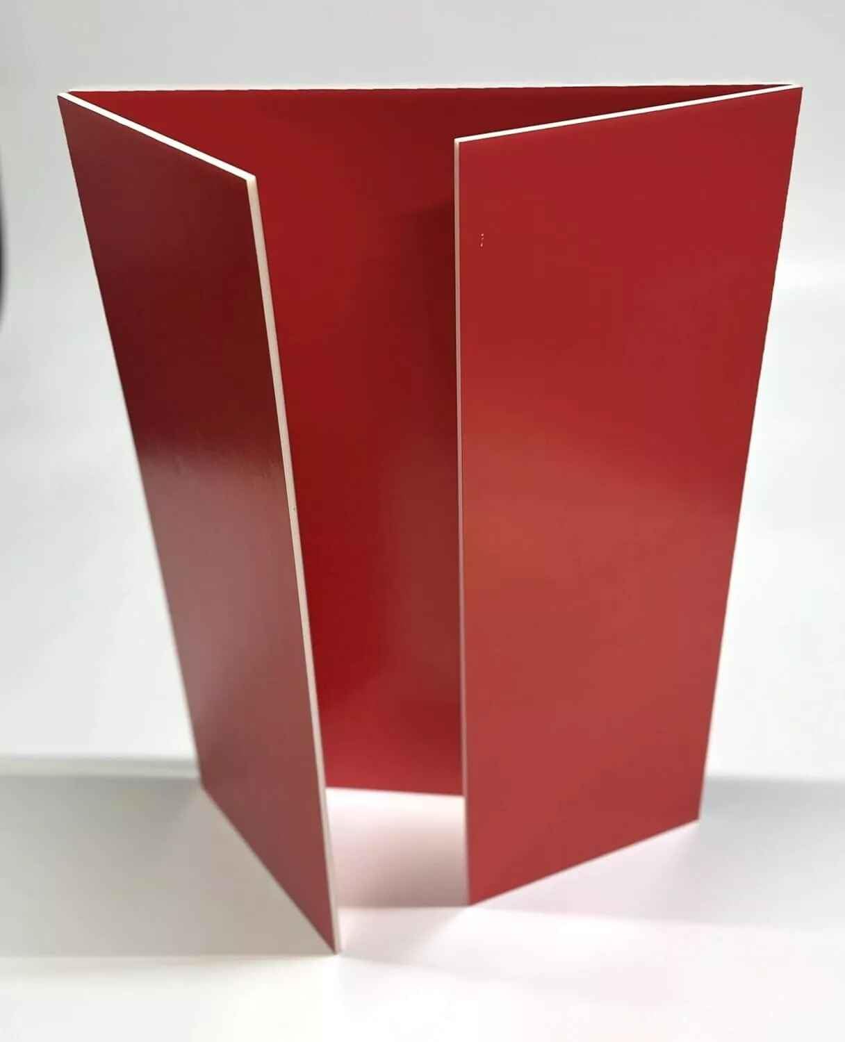 PROTECTAFILE Tri-Fold Spotlight Foam Presentation Board 840 x 594mm(A1-A2) Ideal for Showcasing Artwork & Projects -Lightweight Fold Presentation Board,Foldable Display for School (RED, 2 PACK)