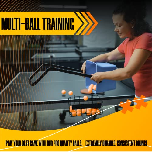 15 Pack Ping Pong Balls 40+ Durable Abs Table Tennis 1Star Training & Practice Ideal For Christmas Halloween Diy Art Craft Fun Games Party Decoration Pet Toy & Learning (15 Pack Orange) #TOP1