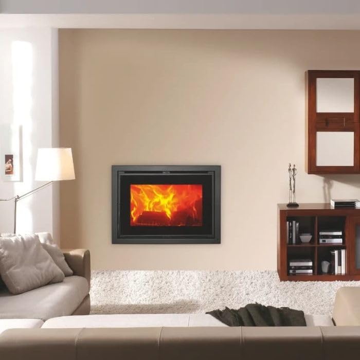 Cheminée à bois ventilée et canalisée de 6,7 kw