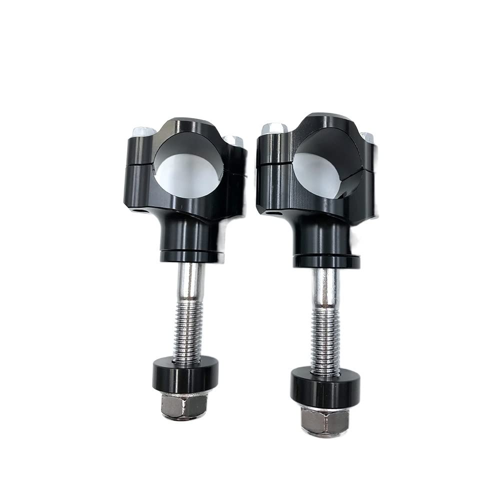 Motorrad Lenker Riser Motorradlenkerklemme CNC Aluminiumlegierungsbalkenklemmen 1 1/8 "28mm LenkererhöHung Motorrad (Color : 12mm Black)