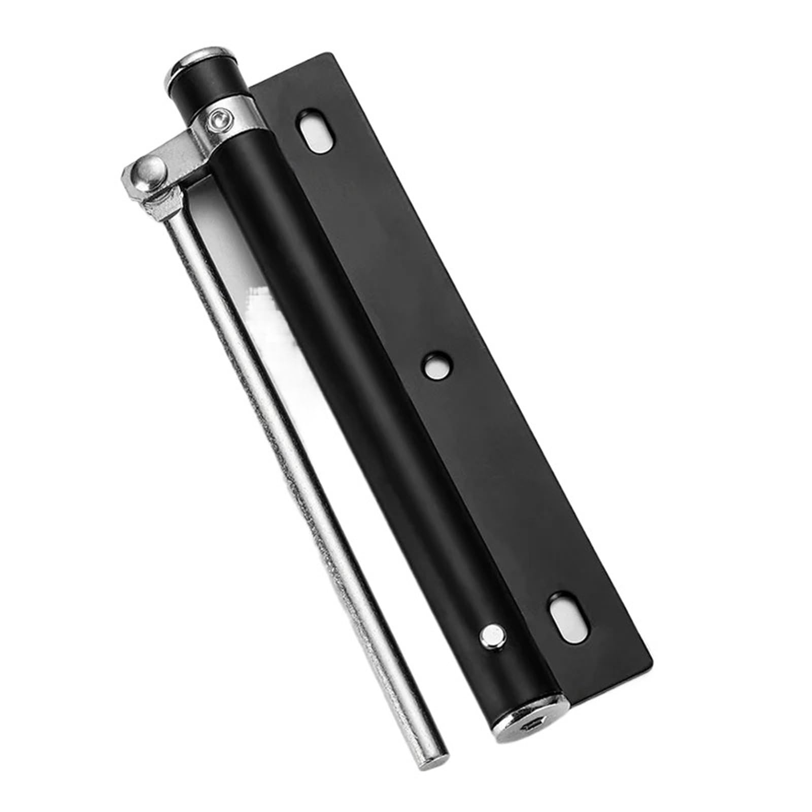 Adjustable Door Closer Aluminum Alloy Spring Soft Close Heavy Duty Hardware(Black)