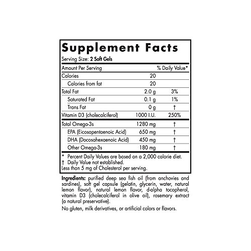 image for Nordic Naturals ProOmega-D - Fish Oil, 650 mg EPA, 450 mg DHA, 1000 IU