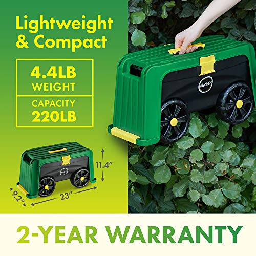 MiracleGro 4in1 Garden Stool MultiUse Garden Scooter with Seat