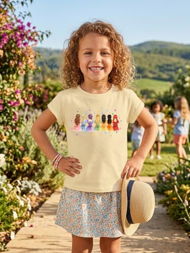 Image of Magical Girl Shirt Cute Snacks Graphic Tee Toddler Kids Girls Holiday Short Sleeve Outfits Tops 3-10 Years