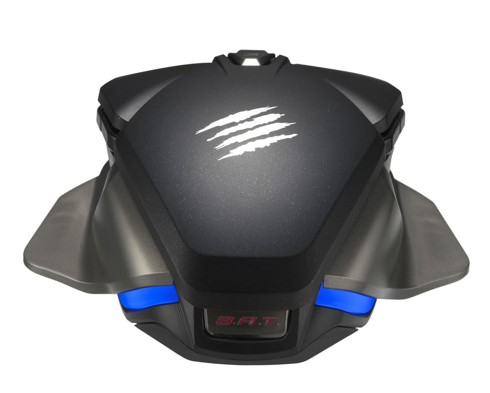 MAD CATZ Rat Bat 6+ Souris Gamer Filaire Ambidextre - Souris Ergonomique 10 Boutons Programmables - Capteur 16000 DPI - Souris Gaming PC Noire RGB