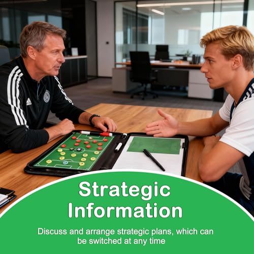 Taktikmappe Fußball,Trainer Taktiktafel Fußball Mit Pfeife,Fußball Taktiktafel,Taktikboard Fussball,Klappbar Trainermappe Für Spielanalyse,Trainingsplanung,Marker Stift Enthalten Magnetische Chips
