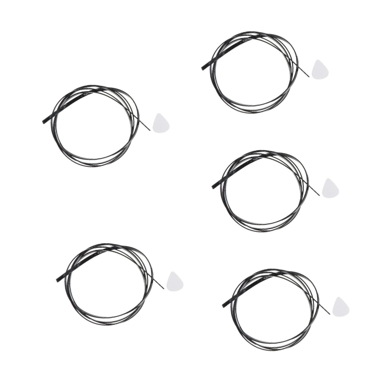 Abaodam 5 Pcs Flexible Plastic Guitar Binding Purfling Strip Decorative Edge Trim for String Ukulele